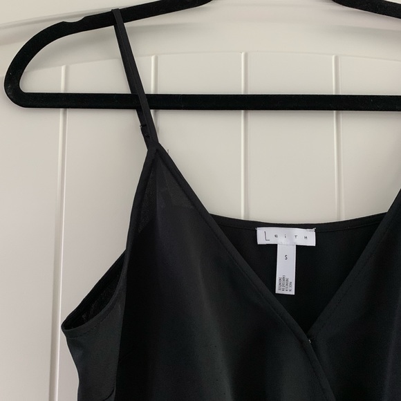 Leith Black Wrap Bodysuit - Picture 4 of 12